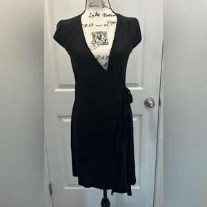 Old Navy Black Wrap Dress